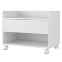 Ver imagem 3 de Kit 02 Gabinetes Armário Banheiro Multiuso Ivy 60cm 100% Mdf Bp com 01 Gaveta Branco - Desk Design