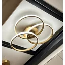 Ver imagem 2 de Luminária Plafon Selene Led 3 Anéis 36w 3000k 4000k 6000k 3 em 1