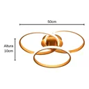 Ver imagem 4 de Luminária Plafon Selene Led 3 Anéis 36w 3000k 4000k 6000k 3 em 1