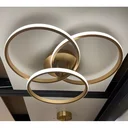 Ver imagem 3 de Luminária Plafon Selene Led 3 Anéis 36w 3000k 4000k 6000k 3 em 1