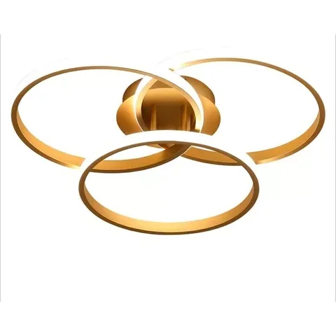 Luminária Plafon Selene Led 3 Anéis 36w 3000k 4000k 6000k 3 em 1