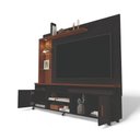 Ver imagem 3 de Home Theater Wave para Tvs até 65 180cm MDF MDP com Iluminação LED Preto e Canela Carmolar Mó