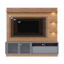 Ver mais imagens de Estante para TV e Home Theater até 70 Polegadas com LED 200CMX188CM 1 Porta Campeche Marrom