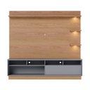 Ver imagem 5 de Estante para TV e Home Theater até 70 Polegadas com LED 200CMX188CM 1 Porta Campeche Marrom