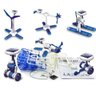 Kit Robô Solar 6 em 1 Robótica Brinquedo de Montar Helicóptero Dinossauro Educativo Placa de Energia - 5