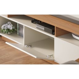Estante Home Theater com Led Para TV até 65 Polegadas 2 Portas Humaitá Colibri - 7