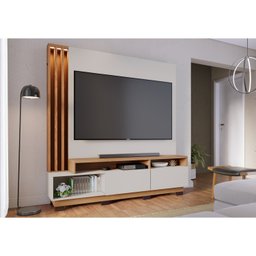 Estante Home Theater com Led Para TV até 65 Polegadas 2 Portas Humaitá Colibri - 10