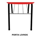 Ver imagem 4 de Cadeira Secretária com Porta Livros Universitária