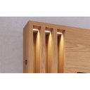 Ver mais imagens de Estante para TV e Home Theater Ripado para TV até 65 Polegadas com LED 180CMX184CM LED 2 Portas Humaitá Colibri Marrom