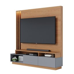 Estante Home Theater com Led Para TV até 65 Polegadas 2 Portas Humaitá Colibri - 7