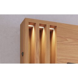 Estante Home Theater com Led Para TV até 65 Polegadas 2 Portas Humaitá Colibri - 8