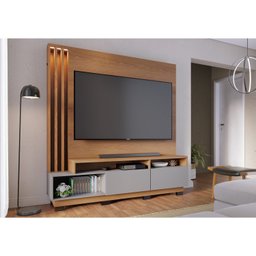 Estante Home Theater com Led Para TV até 65 Polegadas 2 Portas Humaitá Colibri - 11
