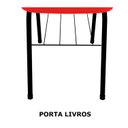 Ver imagem 4 de Cadeira para Escritório Universitária Vermelho