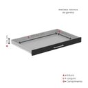 Ver imagem 6 de Mapoteca 10 Gavetas 120,4cm x 122,3cm Aço Branco/Preto