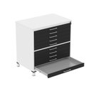 Ver imagem 4 de Mapoteca 10 Gavetas 120,4cm x 122,3cm Aço Branco/Preto