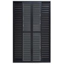 Ver imagem 3 de Porta Balcão de Correr com Veneziana de Alumínio Preto 6 Folhas Hale Esquadrias - 2.10(A) X 2.00(L)