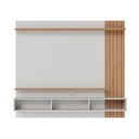 Ver imagem 4 de Painel para TV até 70 Polegadas 180CMX162CM 2 Portas Basculantes 2 Prateleiras Juriti Colibri Branco