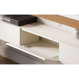 Painel para Tv até 70 Polegadas 3 Portas Basculantes 2 Prateleiras Juriti - 7