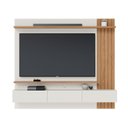 Ver imagem 3 de Painel para TV até 70 Polegadas 180CMX162CM 2 Portas Basculantes 2 Prateleiras Juriti Colibri Branco