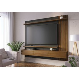 Painel para Tv até 70 Polegadas 3 Portas Basculantes 2 Prateleiras Juriti - 2