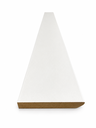 Ver imagem 2 de Rodapé de MDF 10CMX15MMX2.20m Revestido Liso Branco Casablanca