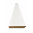 Ver imagem 2 de Rodapé de MDF 10CMX15MMX2.20m Revestido Liso Branco Casablanca