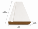 Ver imagem 3 de Rodapé de MDF 10CMX15MMX2.20m Revestido Frisado Branco Casablanca