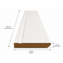 Ver imagem 3 de Rodapé de MDF 10CMX15MMX2.20m Revestido Frisado Branco Casablanca