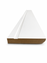 Ver imagem 2 de Rodapé de MDF 10CMX15MMX2.20m Revestido Frisado Branco Casablanca