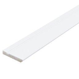 Rodapé de MDF 10cm x 15mm x 2.20m Revestido Frisado Casablanca - 1