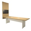 Ver imagem 4 de Conjunto Sala de Reunião Mesa 2,70m Painel para TV Mac Br F5