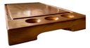 Ver imagem 2 de Tabua Churrasco Garapa 50x28x5cm - Qualidade e Durabilidade! Liso Amarelo