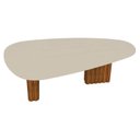 Ver imagem 2 de Mesa para Sala de Jantar Isis Orgânica 1,80m Off White Cinamomo - Leifer