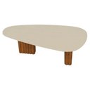 Ver imagem 3 de Mesa para Sala de Jantar Isis Orgânica 1,80m Off White Cinamomo - Leifer