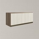 Ver imagem 6 de Armario Aereo Basc Mdf 70 Cm Kali 16339 Carvalho Toq Bianco Toq Nicioli