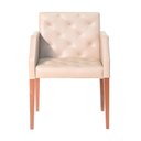 Ver imagem 2 de Kit 4 Poltronas Nina Costura Capitonê - Bege