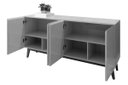 Ver imagem 6 de Buffet Aparador Ares 4 Portas Preto