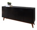Ver imagem 1 de Buffet Aparador Ares 4 Portas Preto