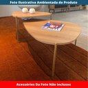 Ver imagem 3 de Mesa de Centro Orgânica Artesano 77 Cm (largura) em Mdp Hanover (mel) e Pés em Aço Dourado