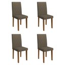Ver imagem 1 de Kit 4 Cadeiras de Jantar Estofadas 43,5cm Multimóveis CR50219