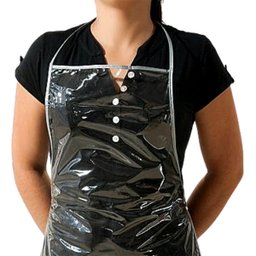 6 Aventais Plástico Transparente Pvc Cristal 60cm X 46cm - 2