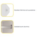 Ver imagem 7 de Guarda Roupa com Espelho e pés 3 Portas 240cm Somalia Espresso Móveis 