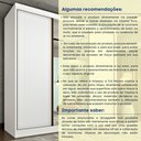 Ver mais imagens de Guarda Roupa com Espelho e Pés 3 Portas 240cm Somalia Yescasa Branco/Neve