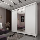 Ver imagem 1 de Guarda Roupa com Espelho e pés 3 Portas 240cm Somalia Espresso Móveis 