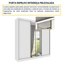Ver imagem 4 de Guarda Roupa com Espelho e Pés 3 Portas 240cm Somalia Yescasa Branco/Neve