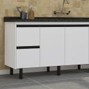 Ver imagem 2 de Gabinete de Cozinha 5 Gavetas 3 Portas 194cm Grande 100% Mdf:branco