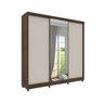 Guarda Roupa Casal 3 Portas 4 Gavetas Somalia com Porta Espelho Espresso Tcil Móveis - 8