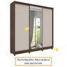 Guarda Roupa Casal 3 Portas 4 Gavetas Somalia com Porta Espelho Espresso Tcil Móveis - 15