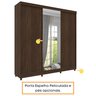 Guarda Roupa Casal 3 Portas 4 Gavetas Somalia com Porta Espelho Espresso Tcil Móveis - 16