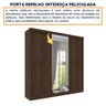 Guarda Roupa Casal 3 Portas 4 Gavetas Somalia com Porta Espelho Espresso Tcil Móveis - 17